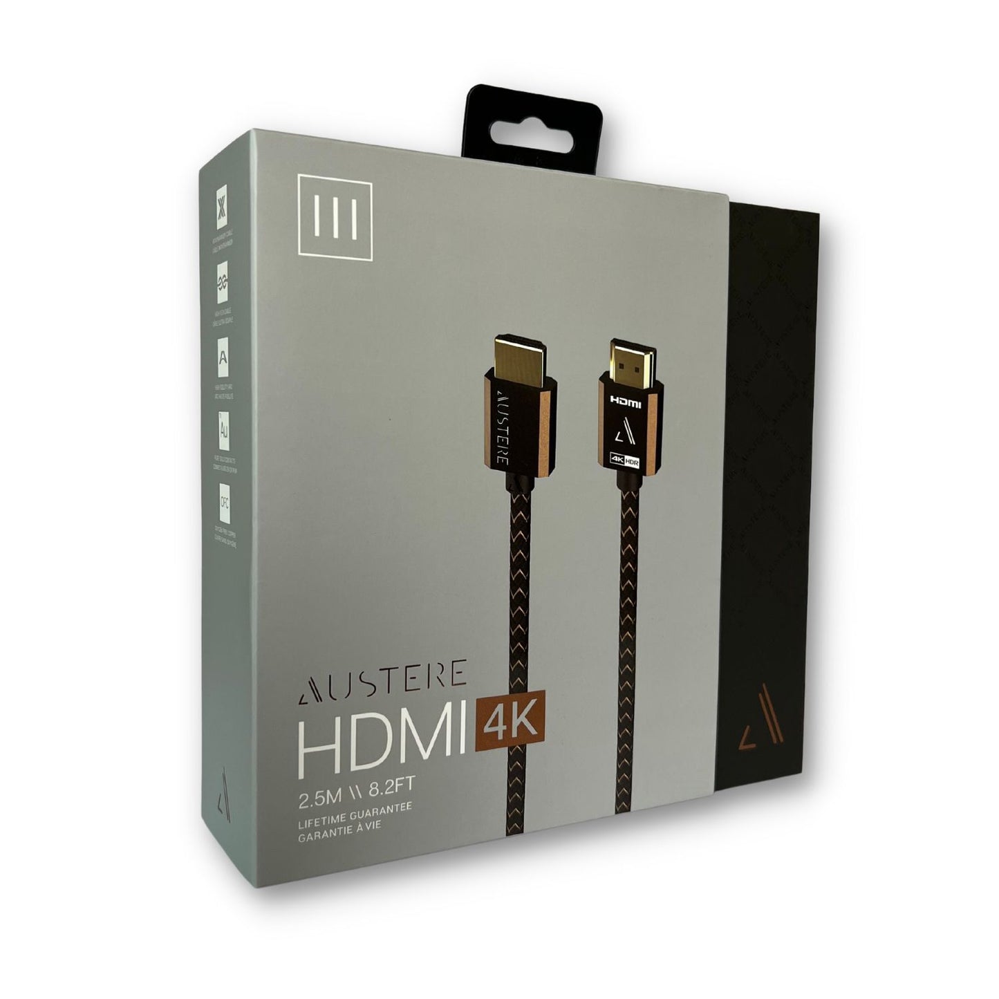 Austere III Series 4K HDMI Cable 2.5m Premium Certified HDMI, 4K HDR, 18Gbps