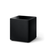 Front view of KEF Kube 10 MIE 10-inch powered subwoofer in black