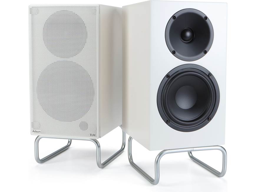 ELAC Debut ConneX Adsum DCB41-DS powered bookshelf speakers in cream finish