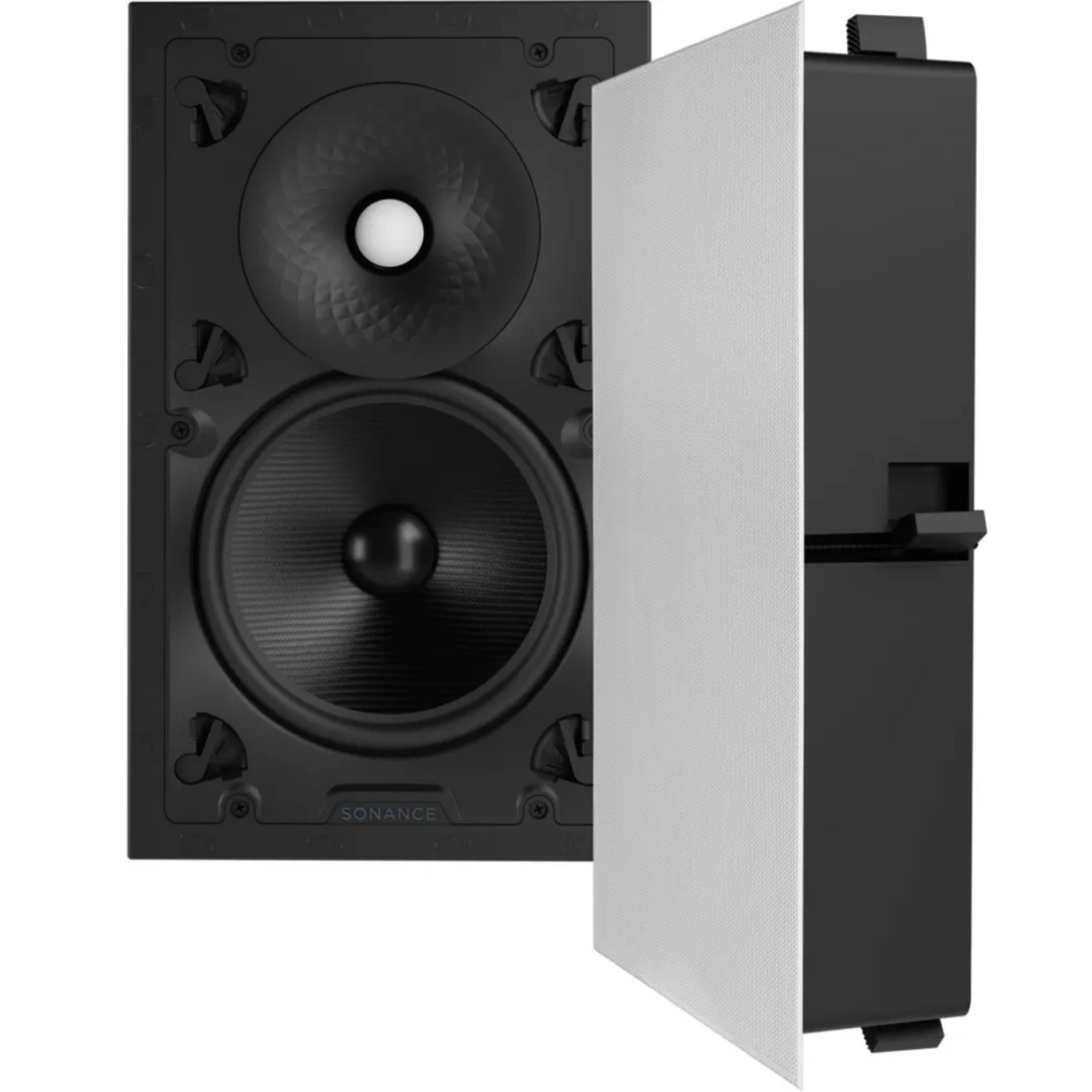 Sonance VX86 Visual Experience Series 8-inch rectangular in-wall speakers pair for home theater audio
