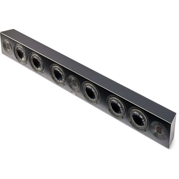 Side angle of ELAC Vertex III SB-VJ41S soundbar drivers