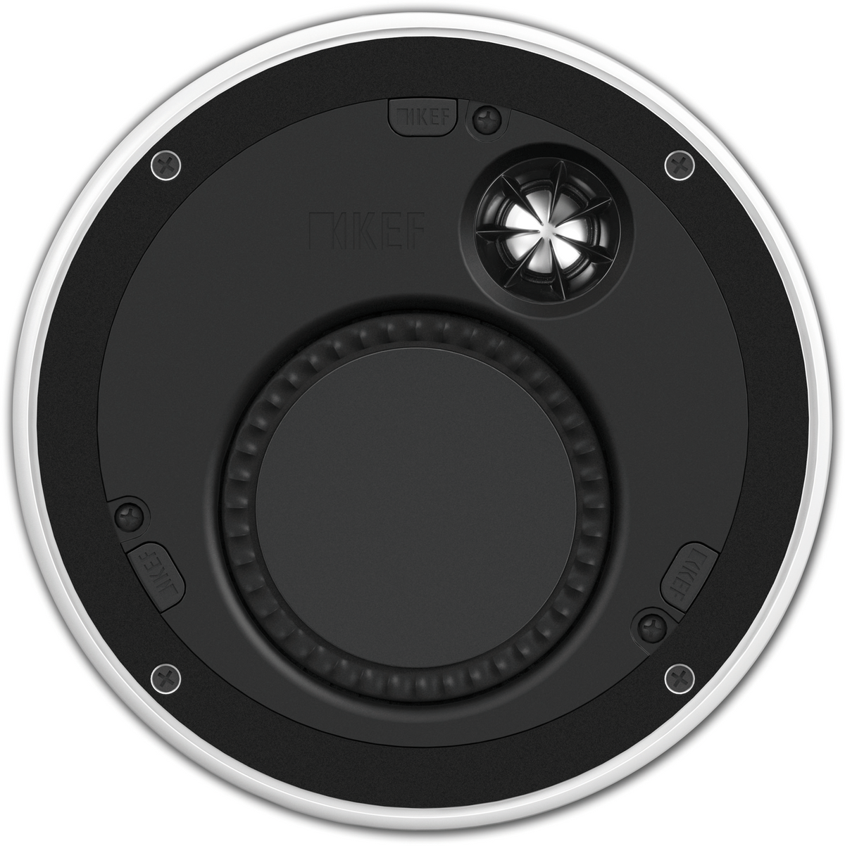 KEF Ci160TR architectural speaker side profile showing shallow depth
