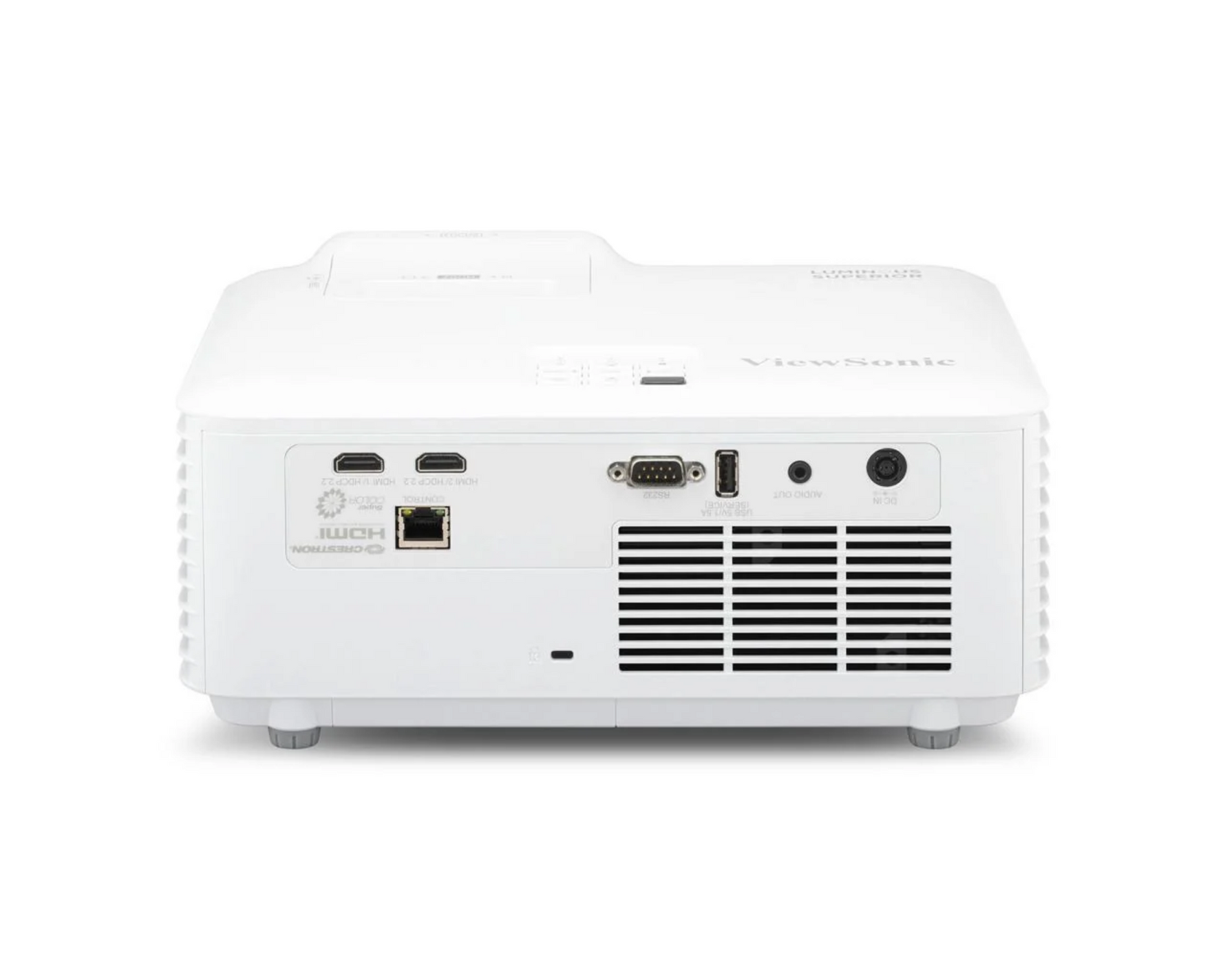 Top view of ViewSonic LSD500HD 1080p laser projector with control buttons