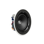 Rear view of KEF Ci130ER speaker showing terminal connections