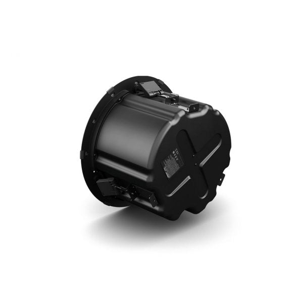 Side angle view of the Bose DesignMax DM8C in-ceiling installation speaker