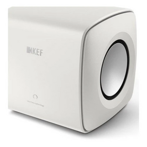 KEF KC62 Compact Subwoofer - 1000W Dual 6.5" Drivers - Mineral White