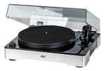 ELAC Miracord 60 manual belt-drive turntable in gloss black front view