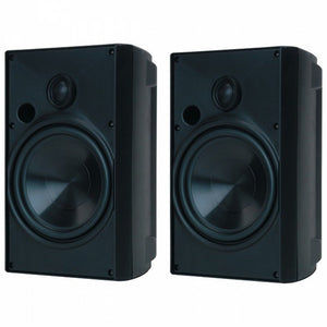 Proficient AW650BLK Outdoor Speaker, 6.5"  and 1" Tweeter  Pair  Black