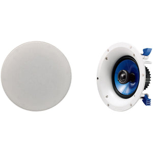 Yamaha NS-IC600 6.5-Inch 2-Way In-Ceiling Speakers - Pair, 110W - White