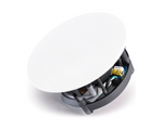 Detailed close-up of the ELAC Vertex II angled speaker driver and baffle
