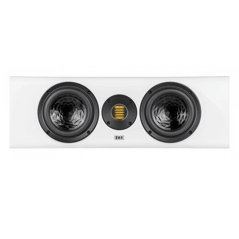 ELAC Vela 2.0 VCC401.2 center channel speaker in premium gloss white finish for home theater systems