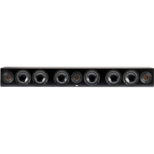 Front view of ELAC Vertex III SB-VJ41S black passive soundbar