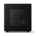 Lifestyle placement of KEF Kube 10 MIE subwoofer in a modern living room