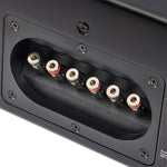 ELAC Vertex III soundbar mounted under a large television