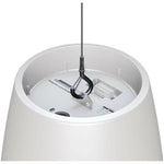 Minimalist white casing of Bose DML88P pendant speaker