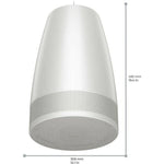 Exploded view of Bose DesignMax Luna suspension hardware