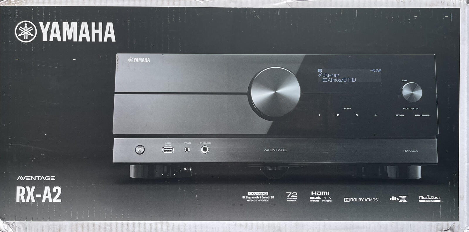YAMAHA RX-A2A AVENTAGE 7.2-Channel AV Receiver with MusicCast