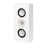 ELAC Muro OW-V41S on-wall speaker in white front view with grille on