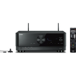 Yamaha RX-V4A 5.2-channel 8K AV receiver front view with modern chassis design