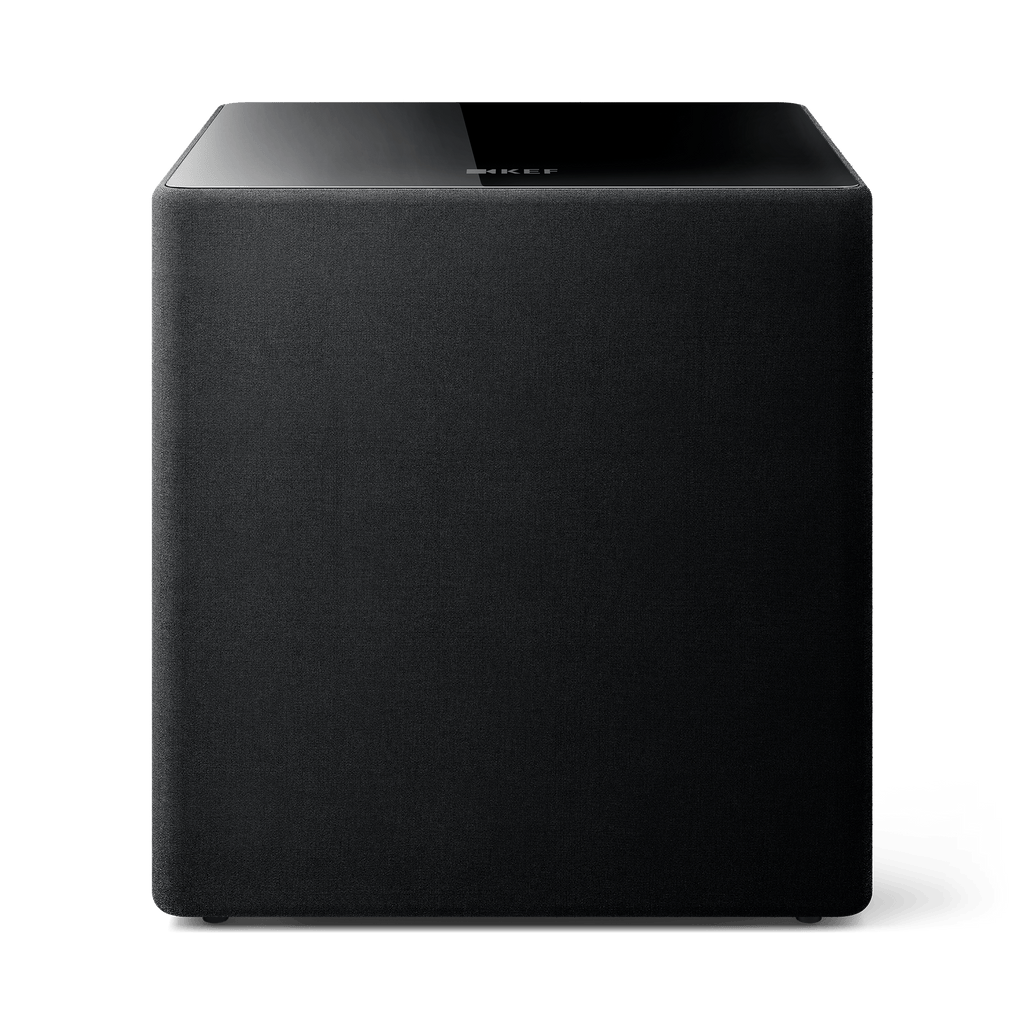 KEF Kube 15 MIE 15-inch 300W powered subwoofer in black, front view