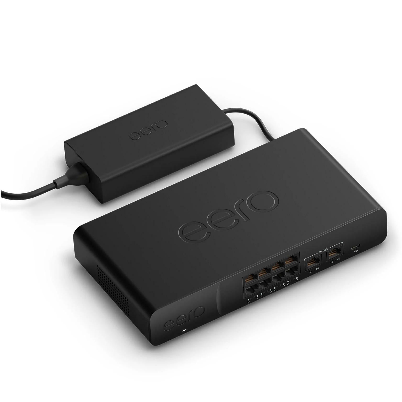 EERO U021121 TPoE Gateway 10-Port Router and PoE Switch Two 10 GbE ports