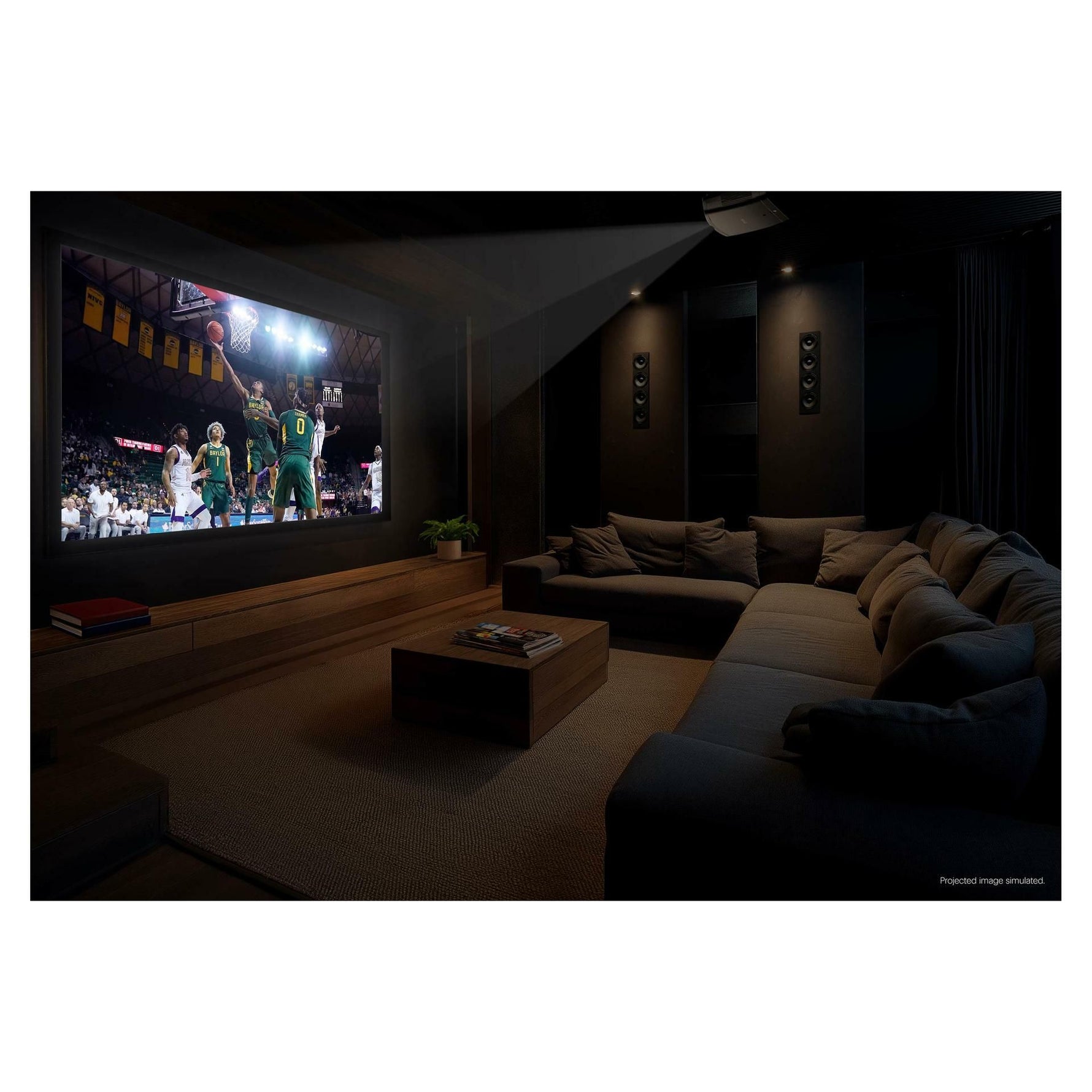 Epson Pro Cinema LS9000 4K laser home theater projector.