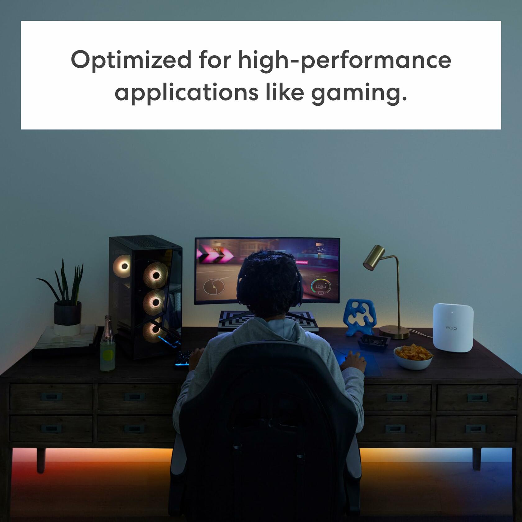 eero Max 7 Tri-Band Mesh Wi-Fi 7 Router - 10 Gbps Ethernet - White