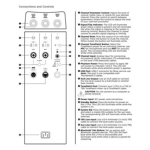 Bose L1 PRO16 Portable Line Array Speaker System Bluetooth 840920-1100 L1PRO16