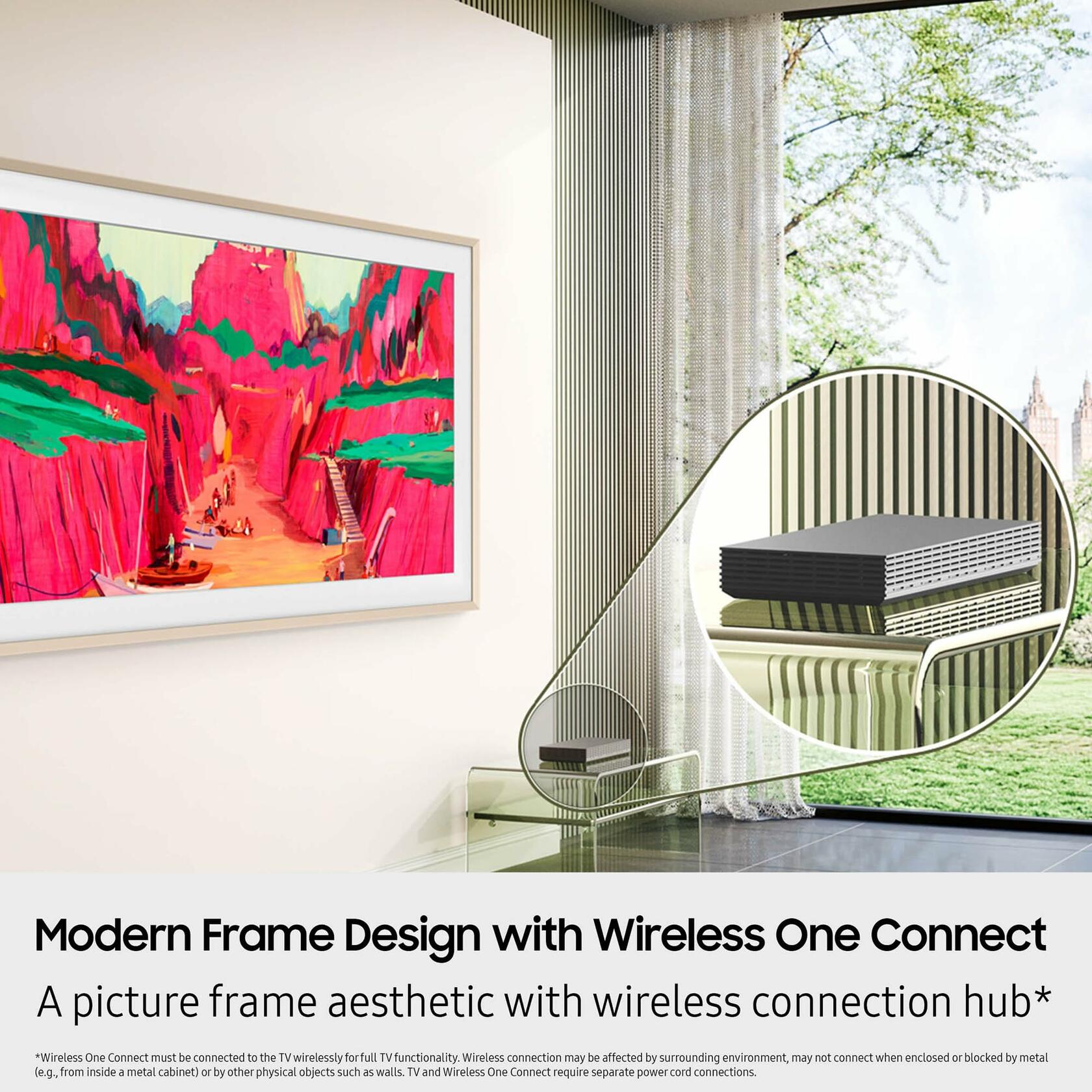 SAMSUNG QN85LS03FW 85 Inch The Frame Wireless 4K Neo QLED TV  (2025)