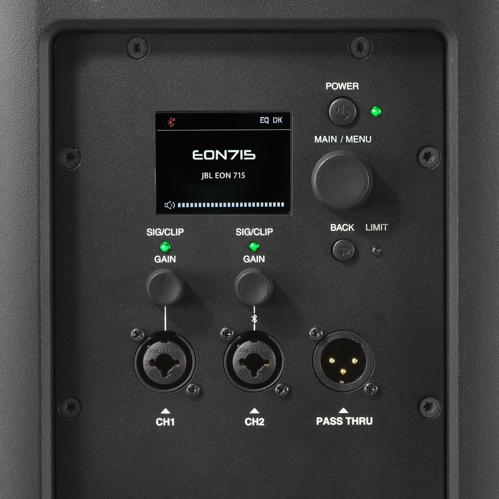 JBL Professional EON715 Powered PA Speaker, Portable Loudspeaker with Bluetooth,