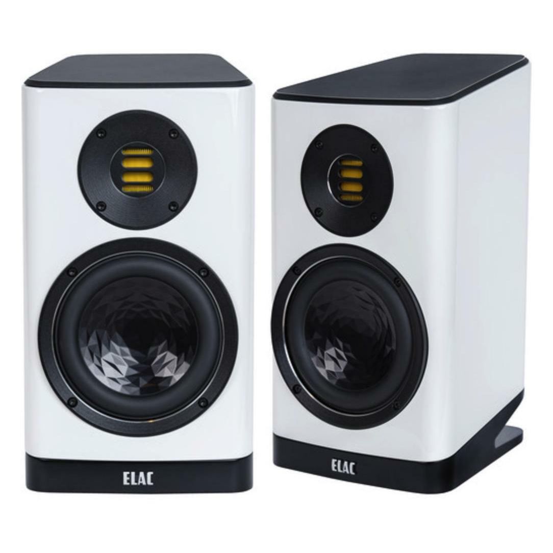 Elac VBS403.2-GW 6" 2-Way Bookshelf Speakers (Pair)  - Gloss White
