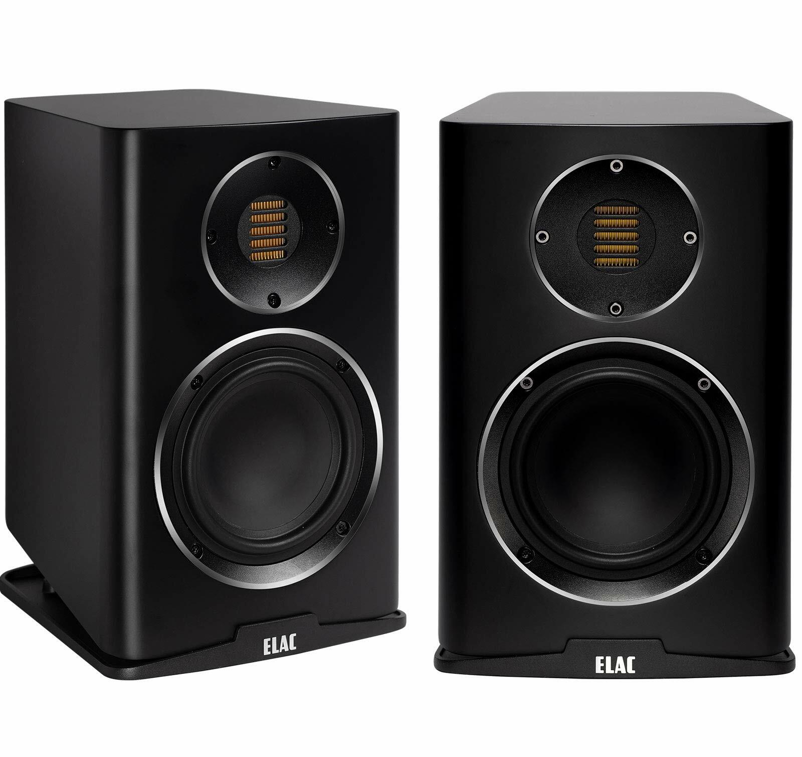 Elac BS243.4-SB 5.25" Bookshelf Speakers - Satin Black
