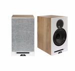 Elac DBR62-W 6.5" Bookshelf Speakers - Oak/White