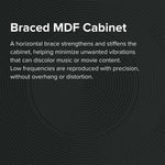 Elac DS102-BK 10" Powered Subwoofer - Black