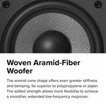 Elac DF52-BK 5.25" Floor Speaker - Black