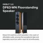 Elac DF63-WN DEBUT 3.0 - 6.5" Floor Speaker - Walnut