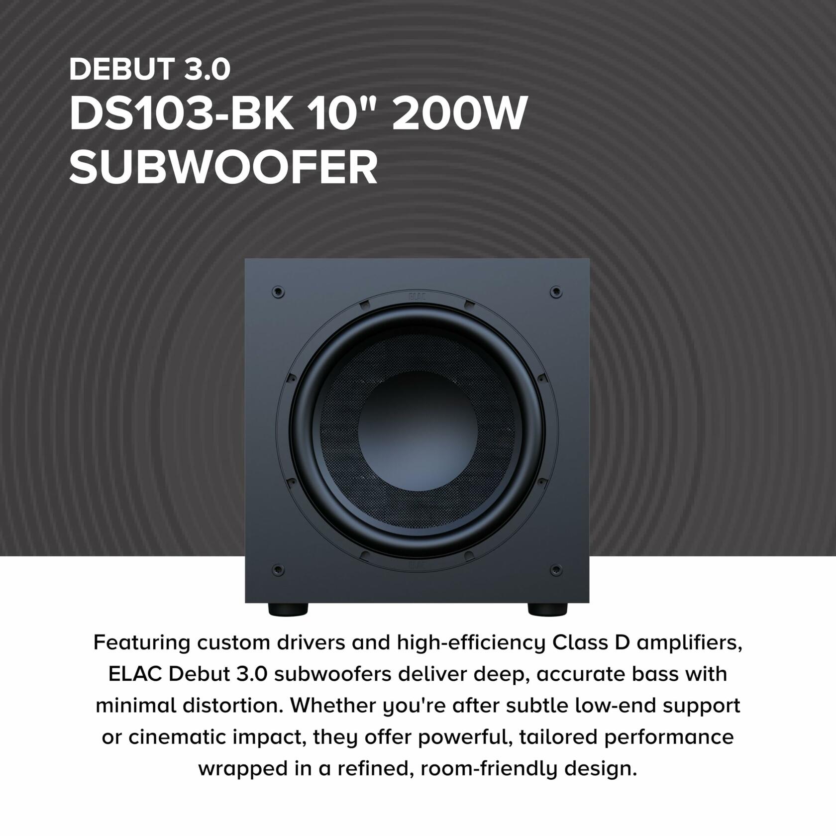 Elac DS103-BK Debut Series 10