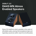 Elac DA43-WN DEBUT 3.0 - 4" Atmos Enabled Speakers - WN
