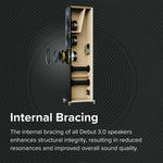 Elac DF63-WN DEBUT 3.0 - 6.5" Floor Speaker - Walnut