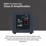 Elac DS123-BK Debut Series 12" 200W Powered Subwoofer - BlacK