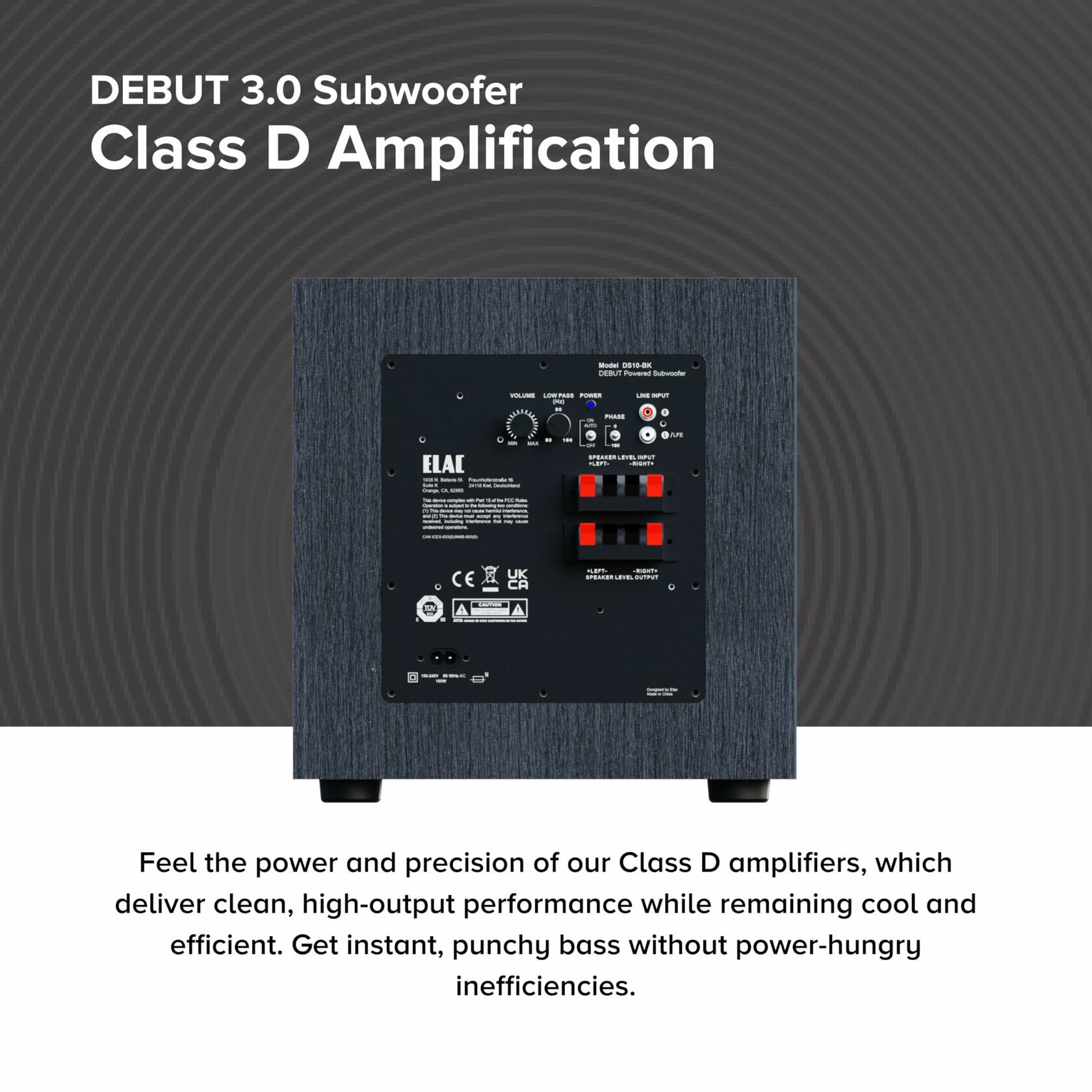 Elac DS123-BK Debut Series 12