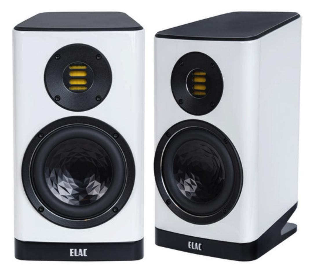 Elac VBS404.2-GW 7" 2-Way Bookshelf Speakers - Gloss White