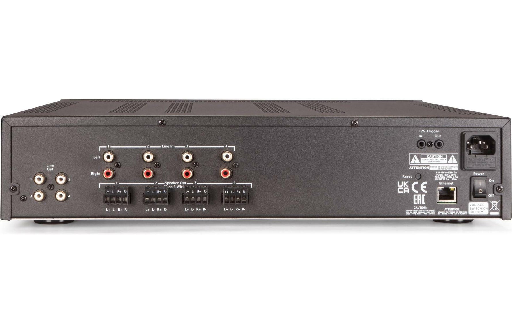 Elac IS-AMP8100-BK 8 x 100W Multi-Zone Amplifier - Black