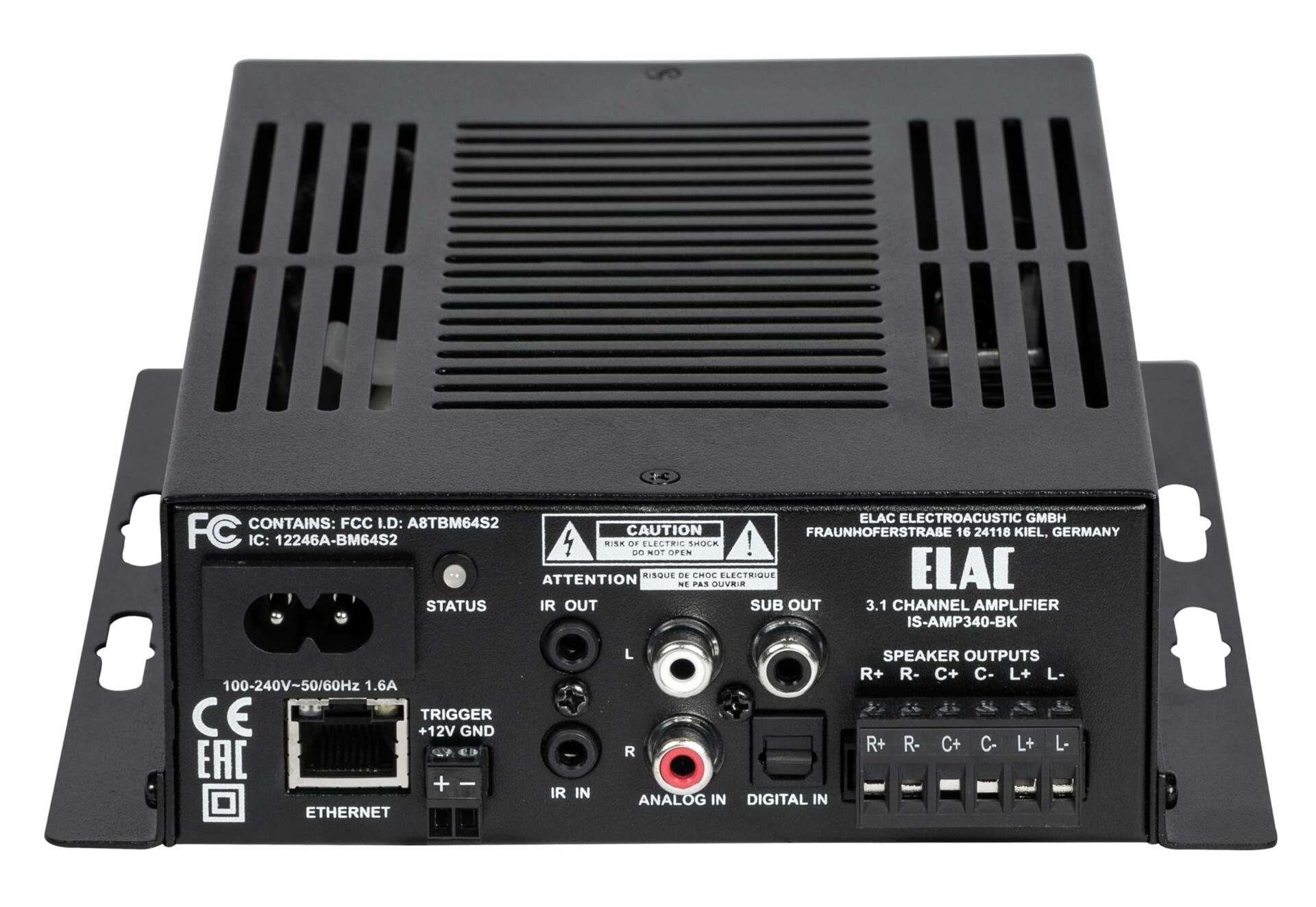 Elac IS-AMP340-BK 3 x 40W Amplifier with Dolby Digital - Black