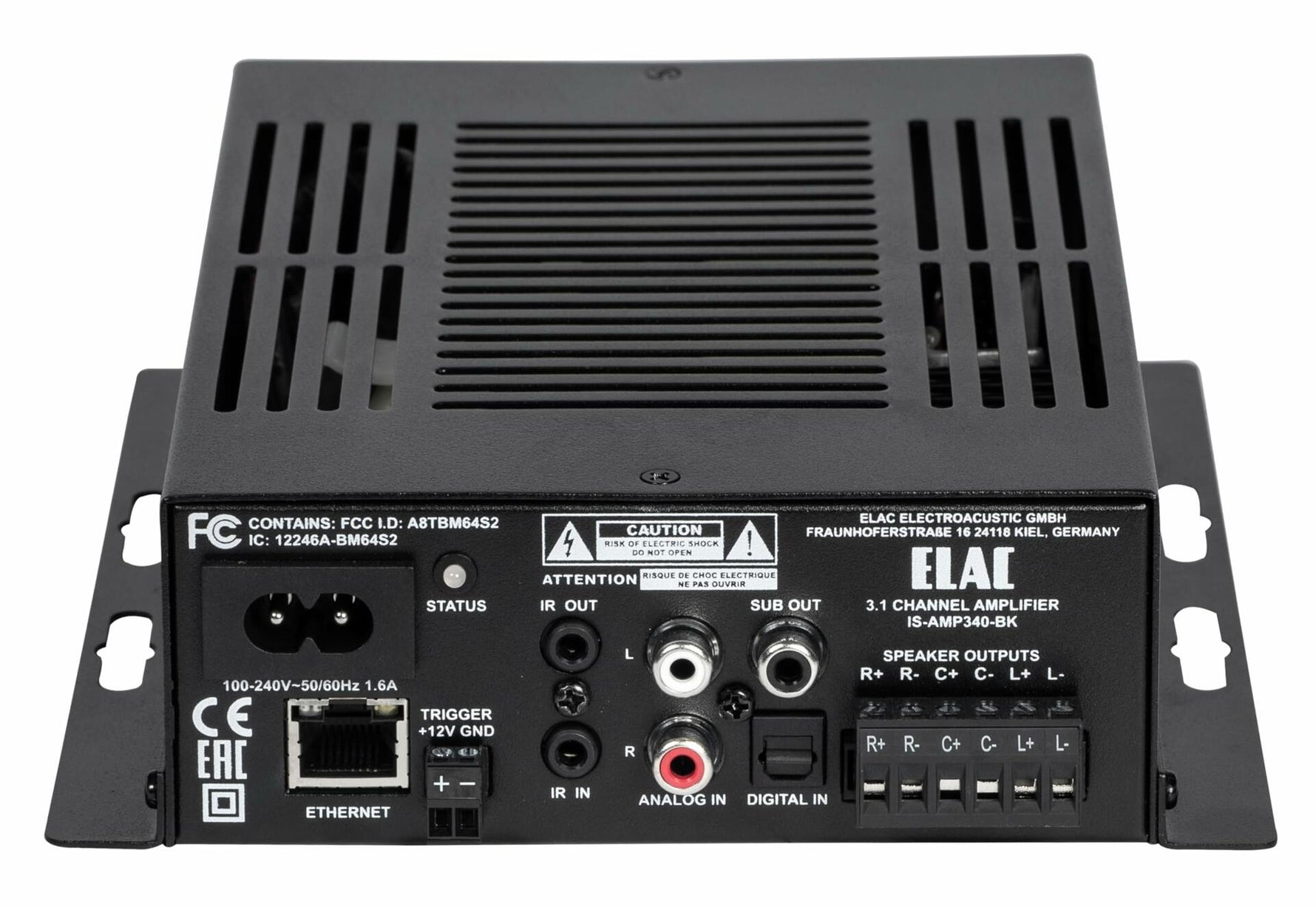 Elac IS-AMP340-BK 3 x 40W Amplifier with Dolby Digital - Black