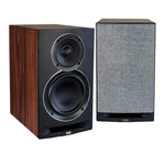 Elac UBR62-BK 6.5" Bookshelf Speakers - Walnut/Black