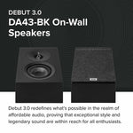 Elac DA43-BK DEBUT 3.0 - 4" Atmos Enabled Speakers - Black