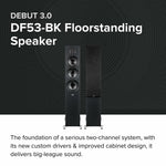 Elac DF53-BK DEBUT 3.0 - 5.25" Floor Speaker - Black