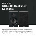 Elac DB63-BK DEBUT 3.0 - 6.5" Bookshelf Speakers - Black