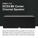 Elac DC53-BK DEBUT 3.0 -5.25" Center Speaker - Black